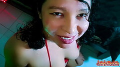 Facial cumshot (Cumface): DeisyYeraldine giving a blowjob and receiving all the semen on her face. R Thumb