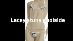 Lacey Poolside - G-String Lingerie Bikini with Opaque Lining Thumb