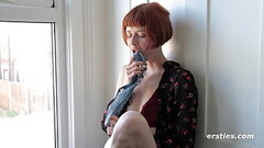 Ersties - Hot Redhead Films Her First Solo Video Thumb