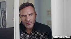 Step dad and step son comparing cocks &amp_ fucking Thumb