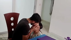 llega mi esposo estresado del trabajo, lo desestreso poniendo su verga en mis tetas se lo chupo y fo Thumb