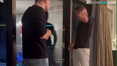 Tattooed muscled amateur BF barebacks BFs asshole at home Thumb