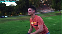 Massive hunk rims and barebacks bottom twink in jockstrap Thumb