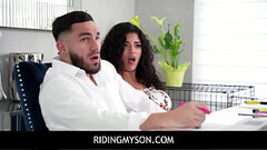 Stepbrother seduced by stepsister and fucks her while stepfamily is away Thumb