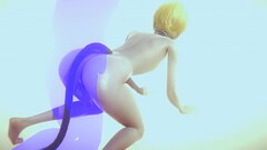 Yaoi Femboy - Sexy blonde catboy having sex - Japanese Asian Manga Anime Film Game Porn Thumb