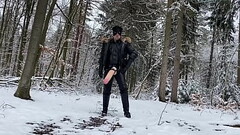 BLACKLEATHERHANDS WITH MONSTERDILDO Thumb