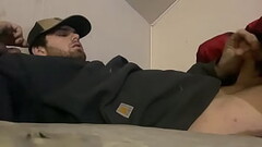 Stroking my cock until almost cumming Thumb