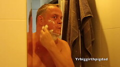 Morning ablutions plus shaving cock and balls Thumb