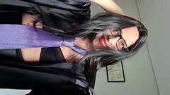 Sandra Zanerri in satin robe, sexy, jerking hard dick Part 1 Thumb