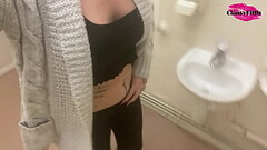 Classy Filth pisses in public sink Thumb