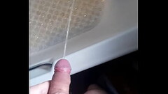 Long pee then cum in the tub Thumb