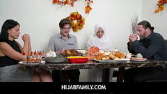 HijabFamily -  Teen Girlfriend In Hijab On Thanksgiving Day- Nadia White Thumb