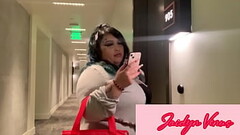 Single Latina BBW mom Jaidyn Venus Needs Help Paying Bills After Delivery Order to SSBBW Hunter Goes Thumb