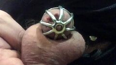 My dick in the chastity cock cage Thumb
