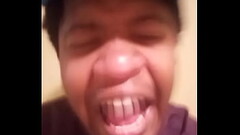 MCGOKU305 SAN SINGS AND SHOWS OFF HIS MASSIVE HUGE BIG BLACK COCK Thumb