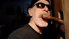 Three BIG Dicks at my Gloryhole Thumb