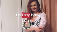 My Dirty Hobby - Redhead Beauty In Stockings Iva Sonnenschein Gets Creampied After A Quickie Thumb