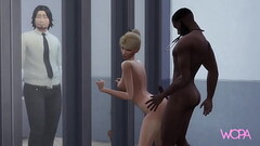 Hotwife fucking doctor in front of cuckold donkey Thumb