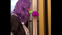 SometimesNiki maid practicing on dildo Thumb