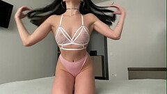 Sexy body wrapped in white lingerie Thumb