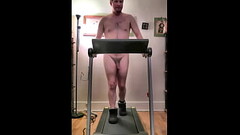 Brian the Exhibitionist Nudist Treadmill sexy workout, then masturbation and butt plug Thumb