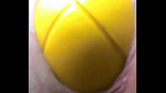 Football being pushed out of my Ass. Thumb