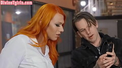 Ginger BDSM tranny fucked wet male ass in doggystyle Thumb