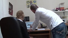 First day at work our new secretary gets analized by the boss Thumb