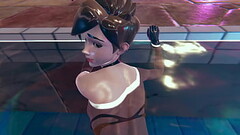Tracer from Overwatch poolfuck in doggystyle and missionary pose underwater hot sex 3d animation por Thumb