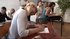 today sexual education: orgy for young student with a big boobed teacher Thumb