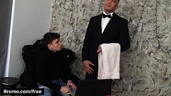 (Simon Best) Rides His Butler'_s (Denny Chris) Hard Dick Until He Unloads On His Face - Bromo Thumb