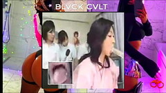 &sup2_⁰&sup2_&sup3_ Japanese THOT Sucking Machine Dildo Held By Another Woman See Inside in Mouth  & Thumb