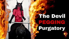 Devil Pegging Purgatory Satan Cosplay Nude Hardcore Rough Pegging Bondage BDSM Miss Raven Training Z Thumb