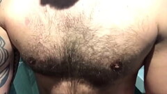 Hairy tattoo guy cum Thumb