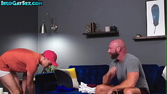 Assrimmed twink bottom bareback drilled by top hunk Thumb
