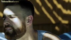 Bottom handsome stud barebacked and anally jizzed by BF Thumb