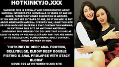 NEW!!! Hotkinkyjo deep anal footing, bellybulge, elbow deep double fisting &amp_ anal prolapse with  Thumb