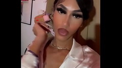 Horny Teen Shemale Crossdressing With Makeup Thumb