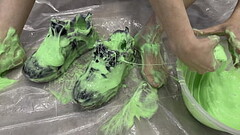 Trashing Sneakers (Trainers) with Super Sticky Slime Thumb