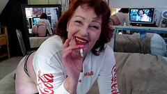 897 Dawnskye1962 smoking a cigarette and trying to cause your cock to throb fully dressed Thumb