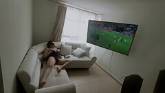 Que No Se Entere La Patrona!! Mirando La Final Del Partido Francia Vs Tunez Con Mi Jefe En Tangas Y  Thumb