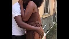 Real sex-tape of a man fucking his neighbor'_s wife, at the backyard before taking her inside fo Thumb