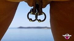 nippleringlover kinky mother double rings in extreme pierced nipples fingering pierced pussy and pis Thumb