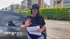 Uber Sex en Bucaramanga, Mia Montielth chupa y folla con su primer cliente - Sara Films Thumb