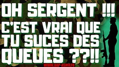 Un Militaire s&rsquo_en prend aux couilles d&rsquo_un sergent homosexuel. [ Audio porno Fran&ccedil_ Thumb